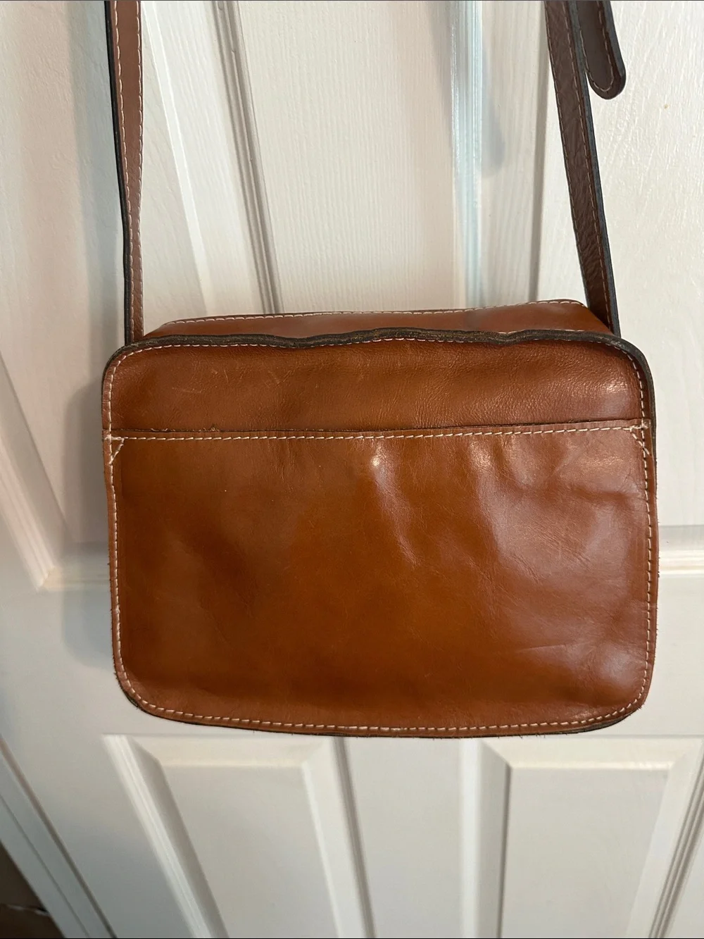 Patricia Nash Cognac Brown Leather Crossbody Bag - Picture 6 of 12